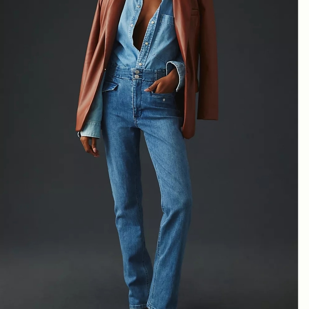 Anthropologie Maeve Bombshell Slim Straight Jeans Size 26